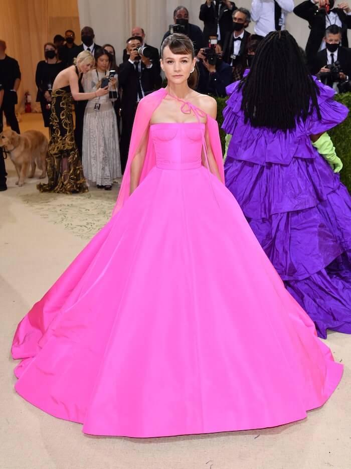 Carey Mulligan's Pink Valentino Gown