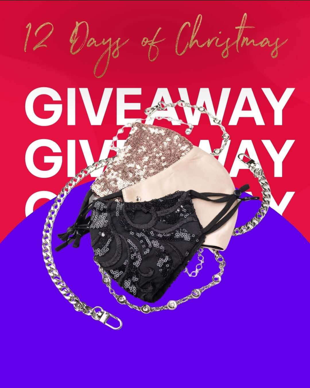 What you can win: Sequin Snakeskin Mask from Maskela