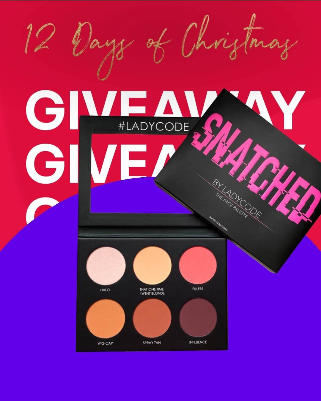 What you can win: Snatched Palette from LadyCode Shop
