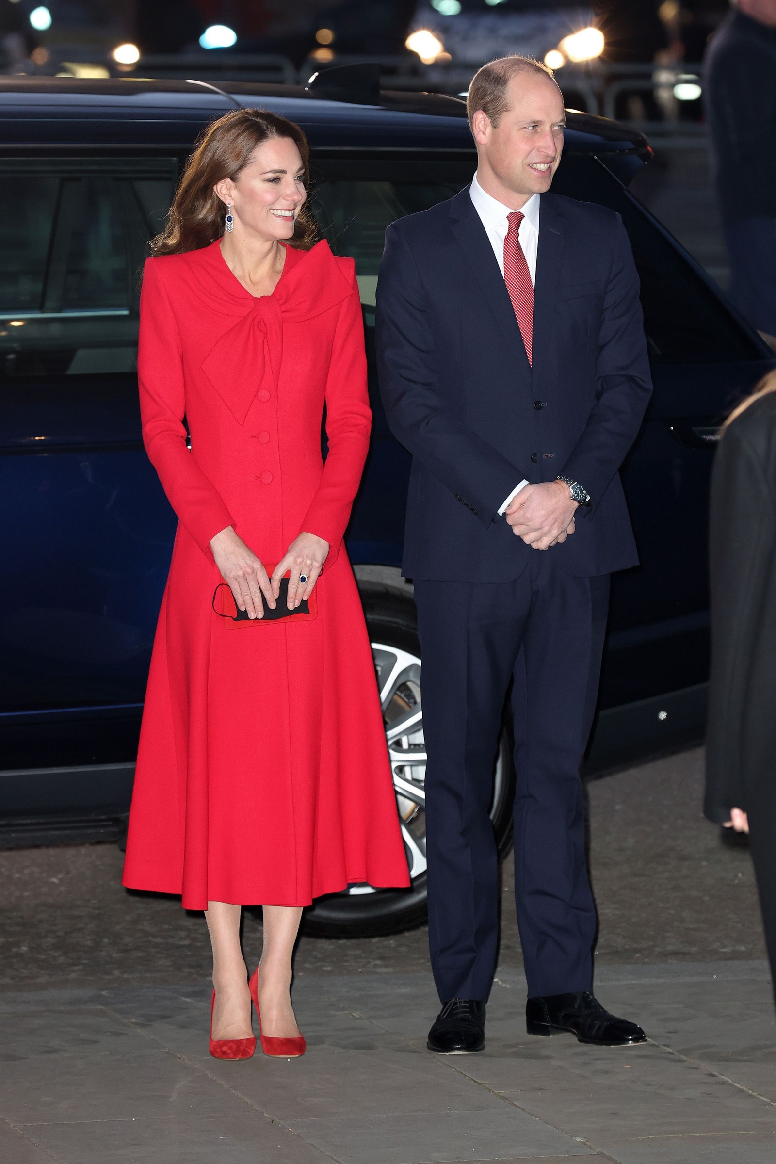 Duchess of Cambridge Kate Middleton stunned in a red dress recently