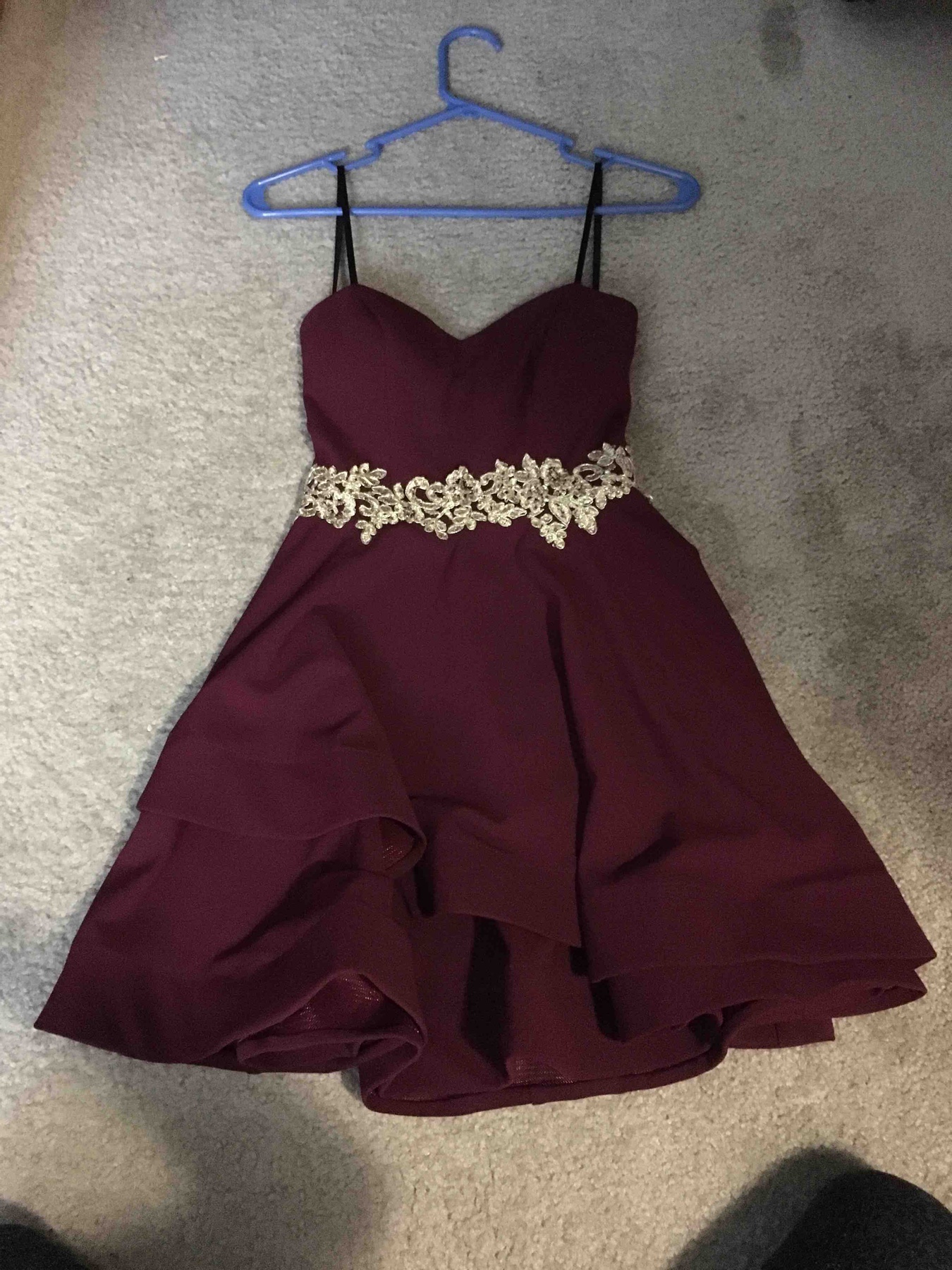 Size 2 Strapless Red Cocktail Dress on Queenly