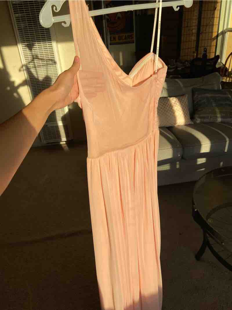 B. Darlin Pink Size 4 Sheer Straight Dress on Queenly
