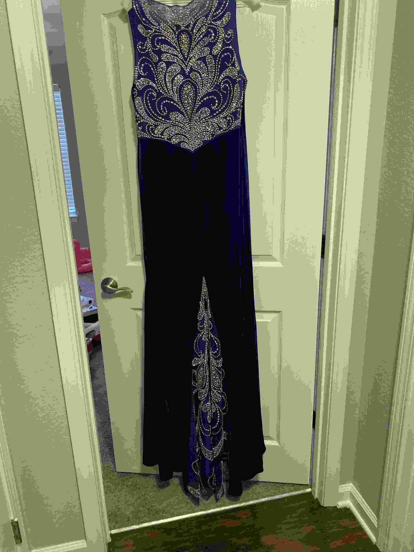 Tiffany Designs Plus Size 16 Blue Floor Length Maxi on Queenly