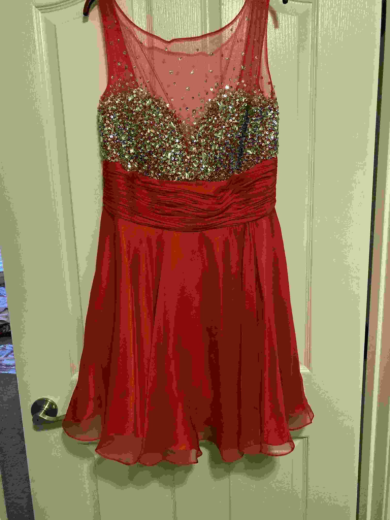 Mac Duggal Plus Size 16 Homecoming Red Cocktail Dress on Queenly