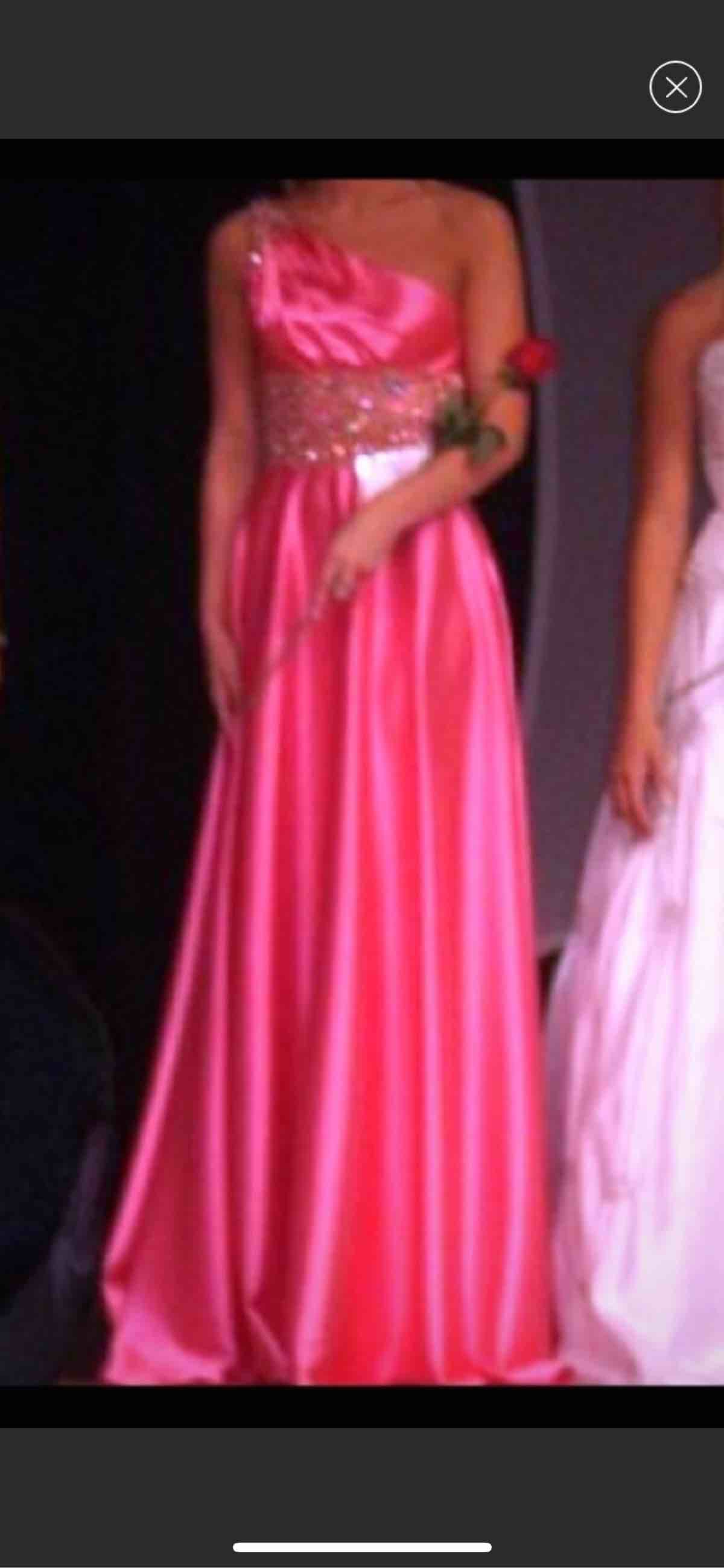Sherri Hill Size 0 Pageant One Shoulder Sequined Pink A-line Dress on Queenly