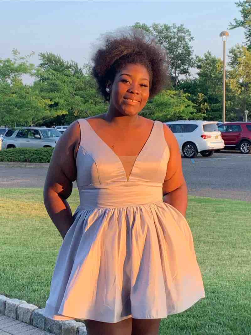 Plus Size 20 Homecoming Silver Cocktail Dress on Queenly