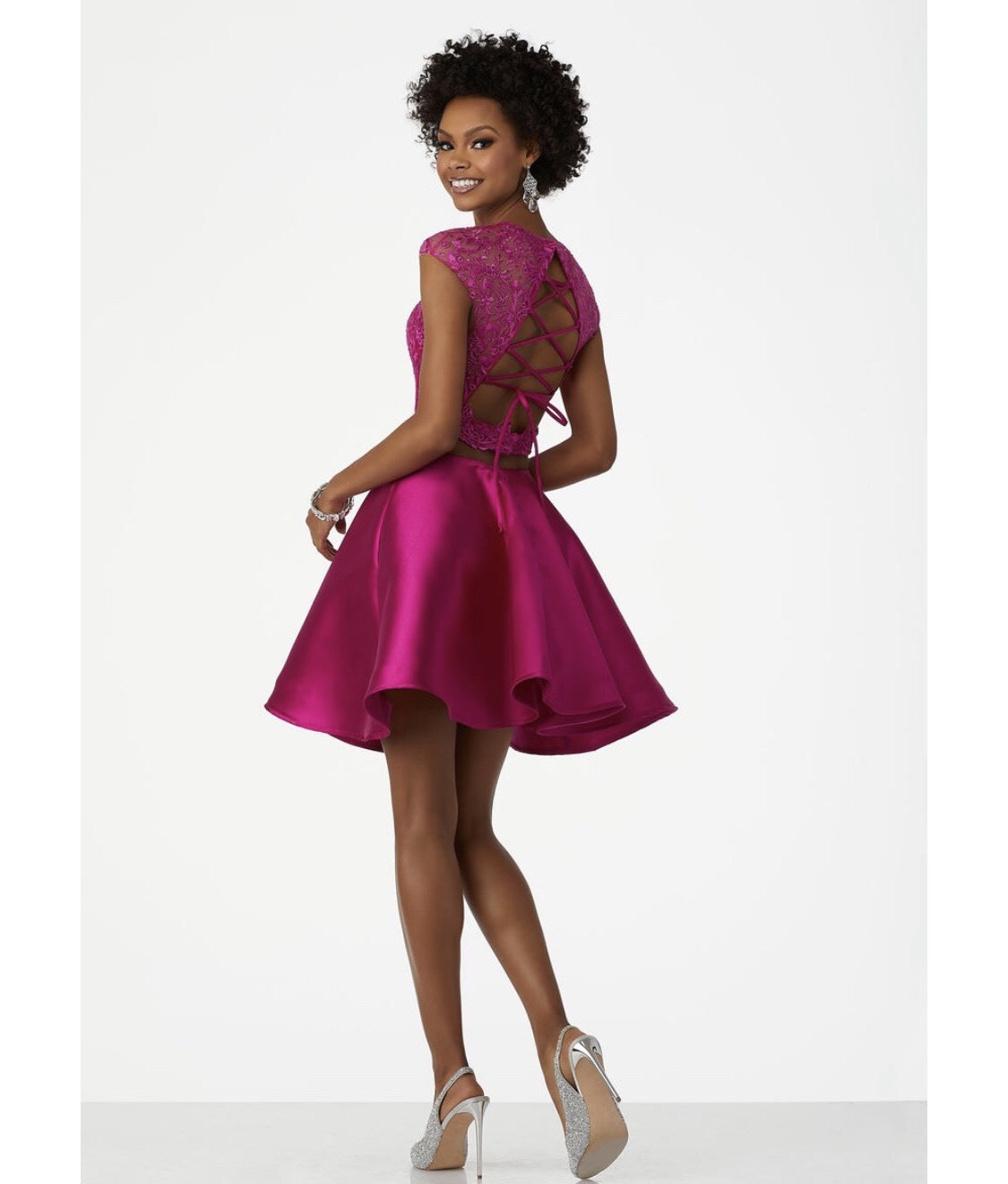 MoriLee Size 2 Homecoming Pink Cocktail Dress on Queenly