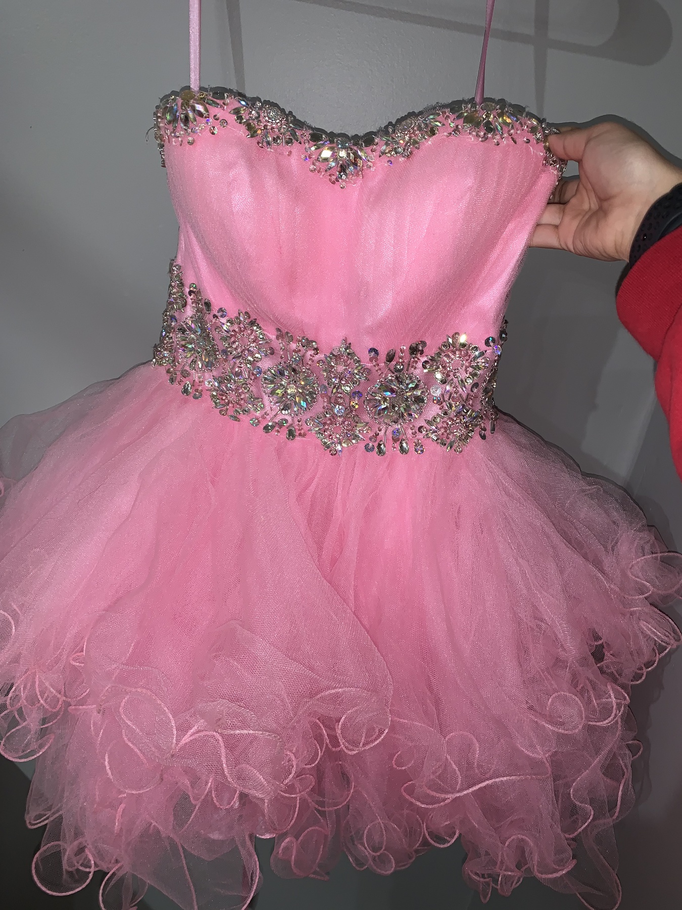 Size 4 Homecoming Strapless Pink Cocktail Dress on Queenly