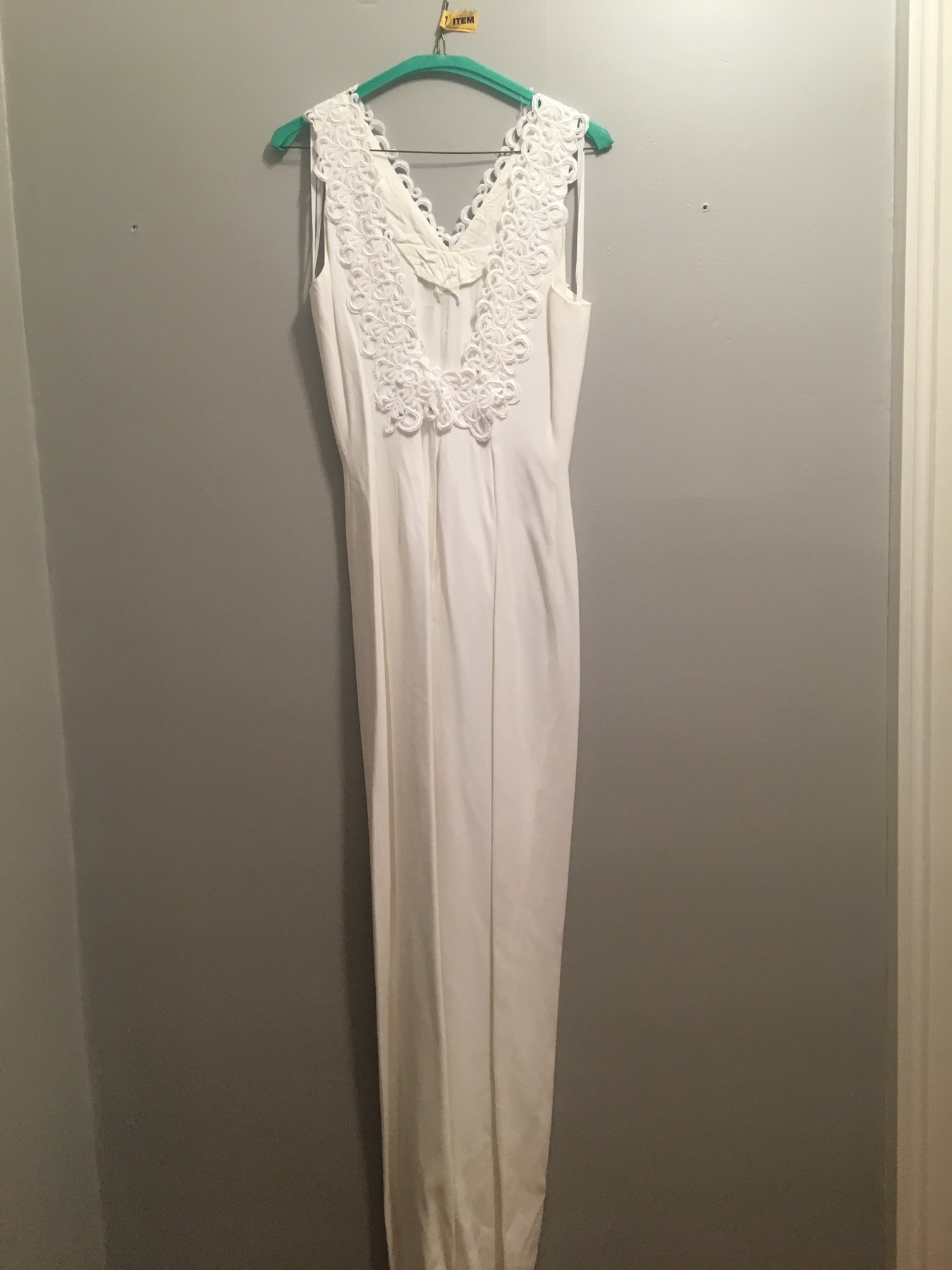 Size 4 Prom Halter White Side Slit Dress on Queenly