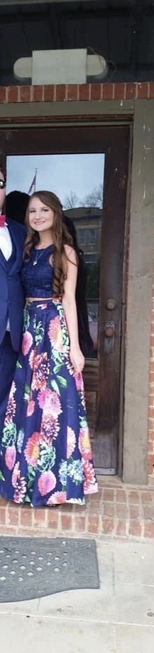 Size 00 Prom Halter Floral Navy Multicolor A-line Dress on Queenly
