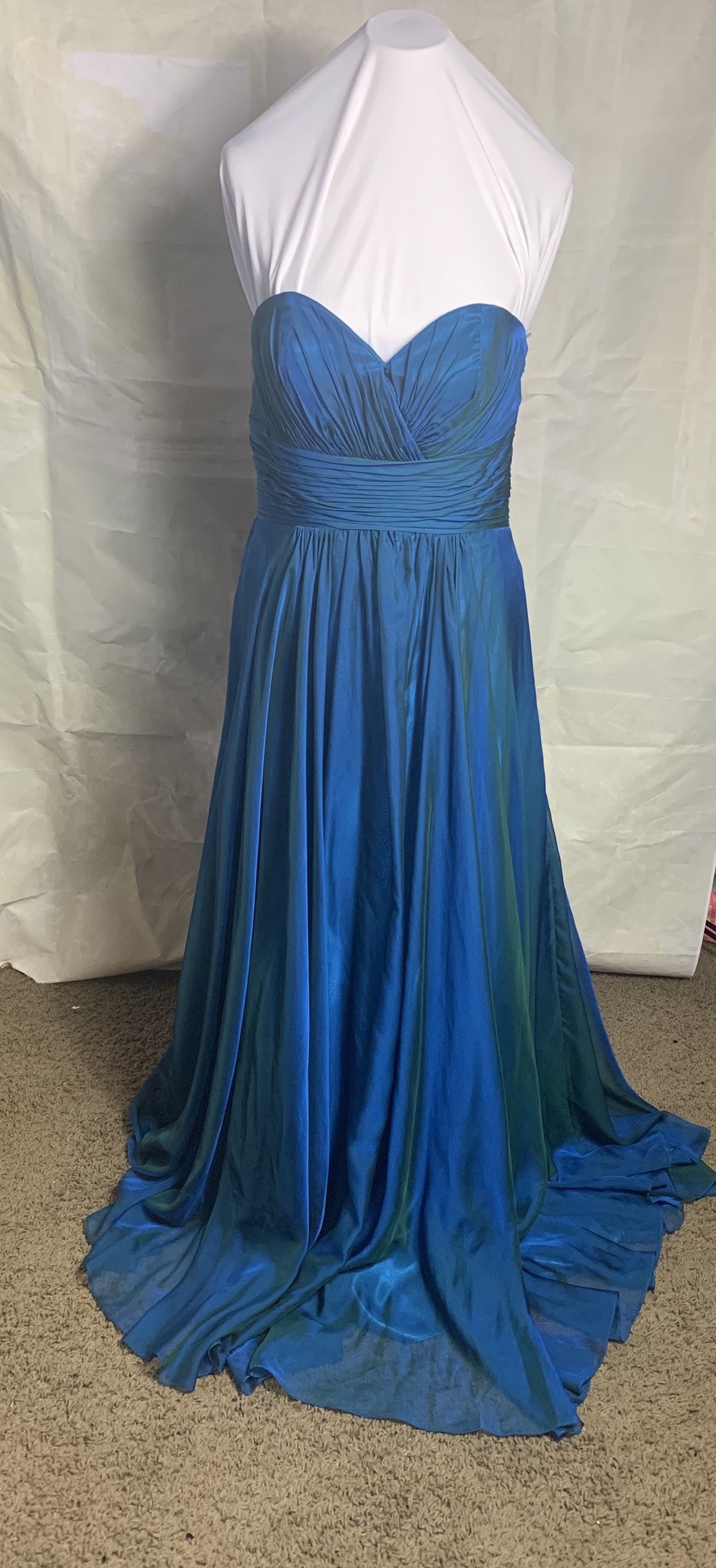 Alyce Paris Size 14 Blue A-line Dress on Queenly
