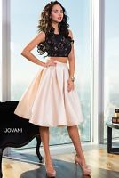 Jovani Size 6 Homecoming Black Cocktail Dress on Queenly