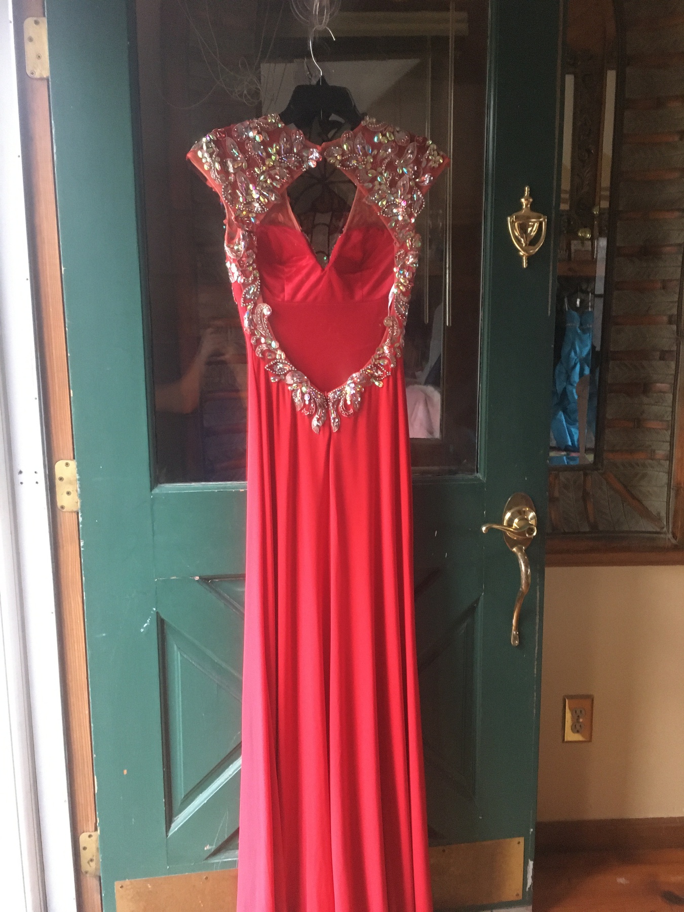 Tony Bowls Size 2 Red Side Slit Dress on Queenly
