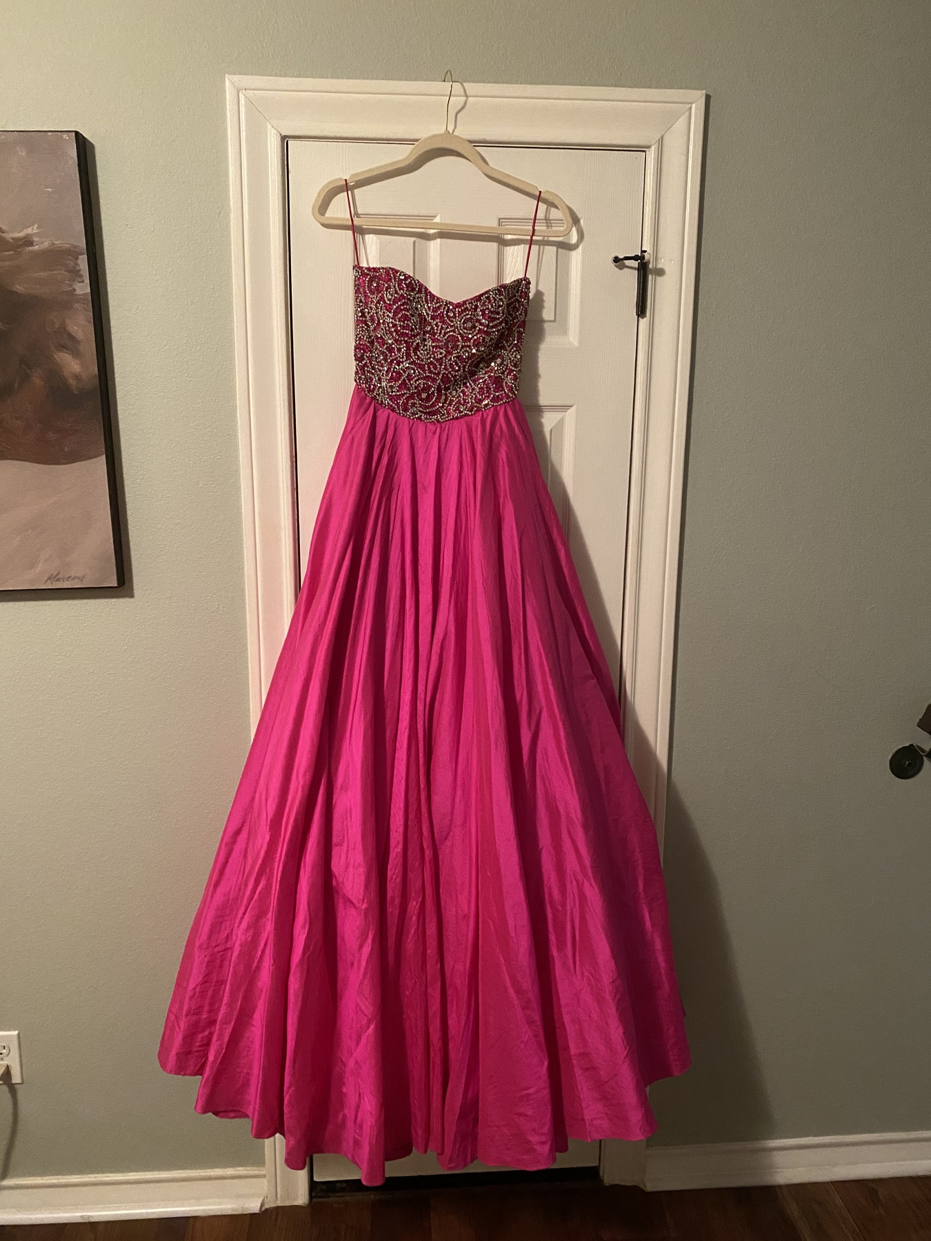 Sherri Hill Size 6 Prom Hot Pink Ball Gown on Queenly