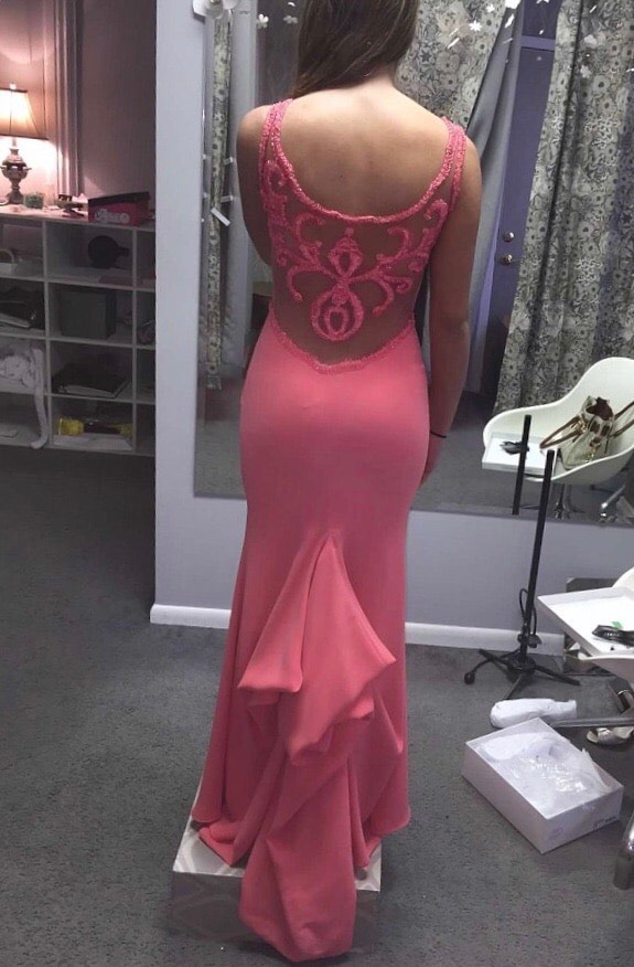 Size 4 Prom Pink Dress With Train on Queenly