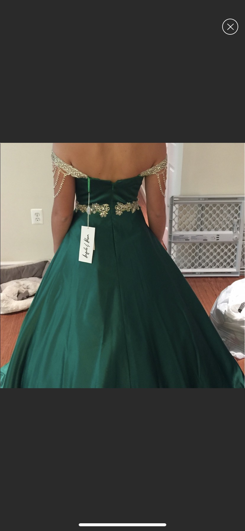 Angela and Alison Size 2 Green Ball Gown on Queenly
