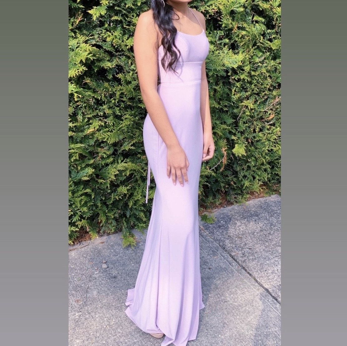 Faviana Size 0 Prom Purple Mermaid Dress on Queenly