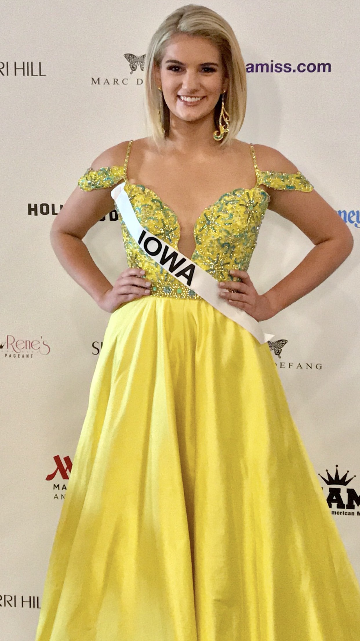 Sherri Hill Yellow Size 6 Pageant Custom Ball gown on Queenly