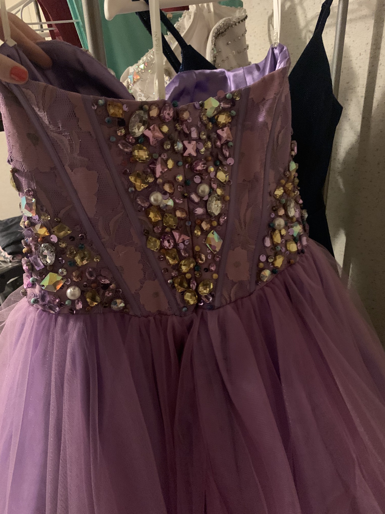 Terani Couture Size 8 Homecoming Purple Cocktail Dress on Queenly