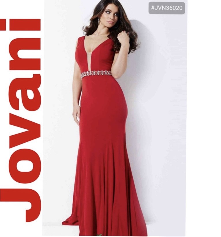 Red Size 14 Straight Dress on Queenly