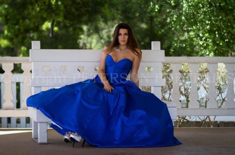 Sherri Hill Size 6 Prom Strapless Royal Blue Ball Gown on Queenly