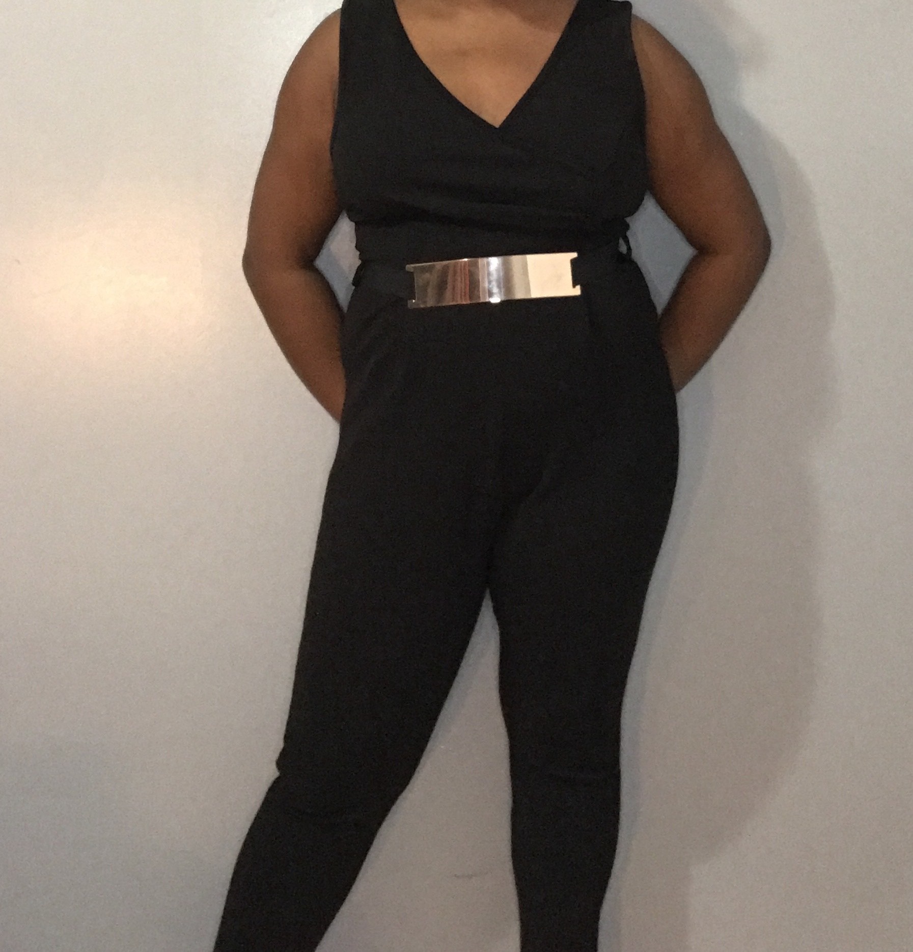Size 8 Pageant Interview Black Romper/jumpsuit Dress on Queenly