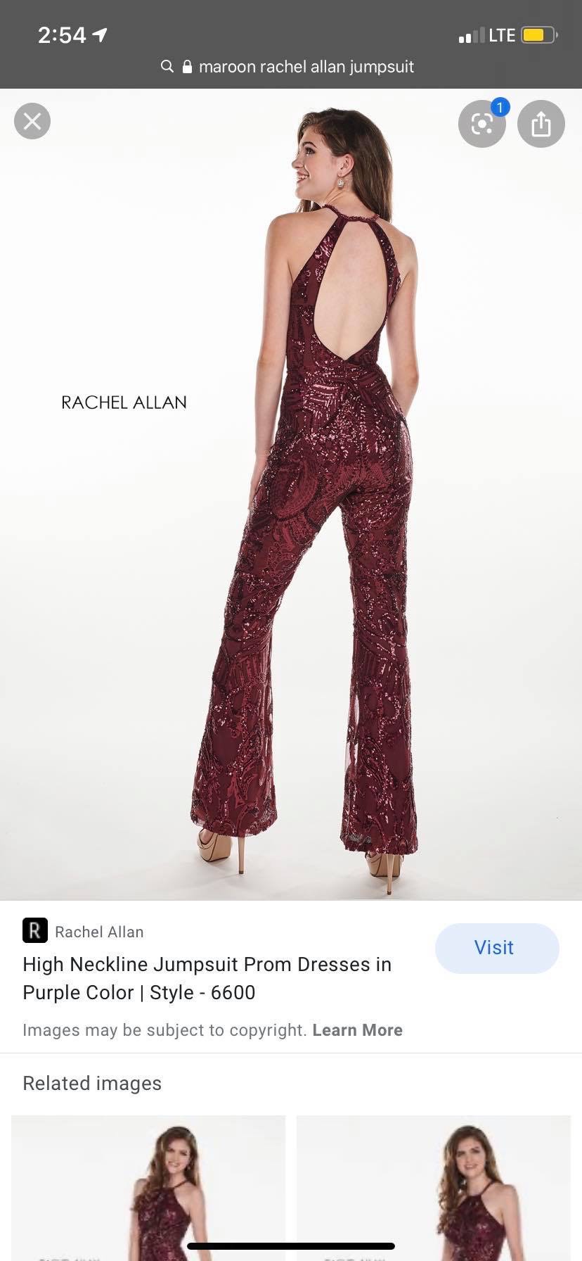 Rachel Allan Size 2 Fun Fashion Red Romper/jumpsuit Dress on Queenly