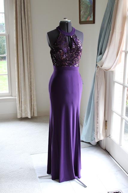 Morgan and Co Size 4 Purple Floor Length Maxi on Queenly