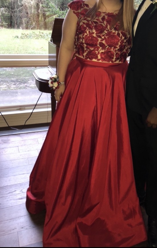 Sherri Hill Plus Size 18 Red Ball Gown on Queenly
