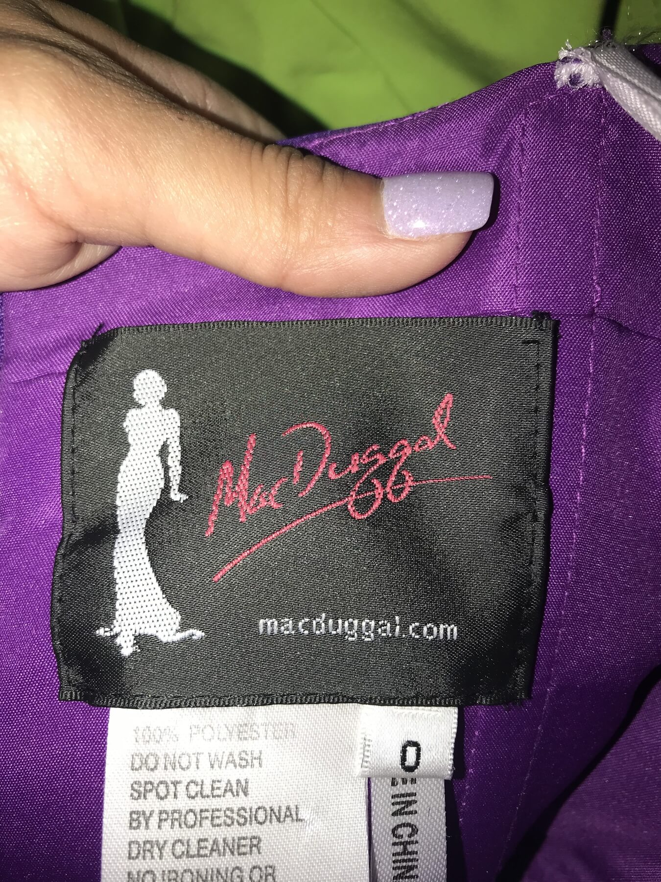 Mac Duggal Size 0 Homecoming Strapless Purple Cocktail Dress on Queenly