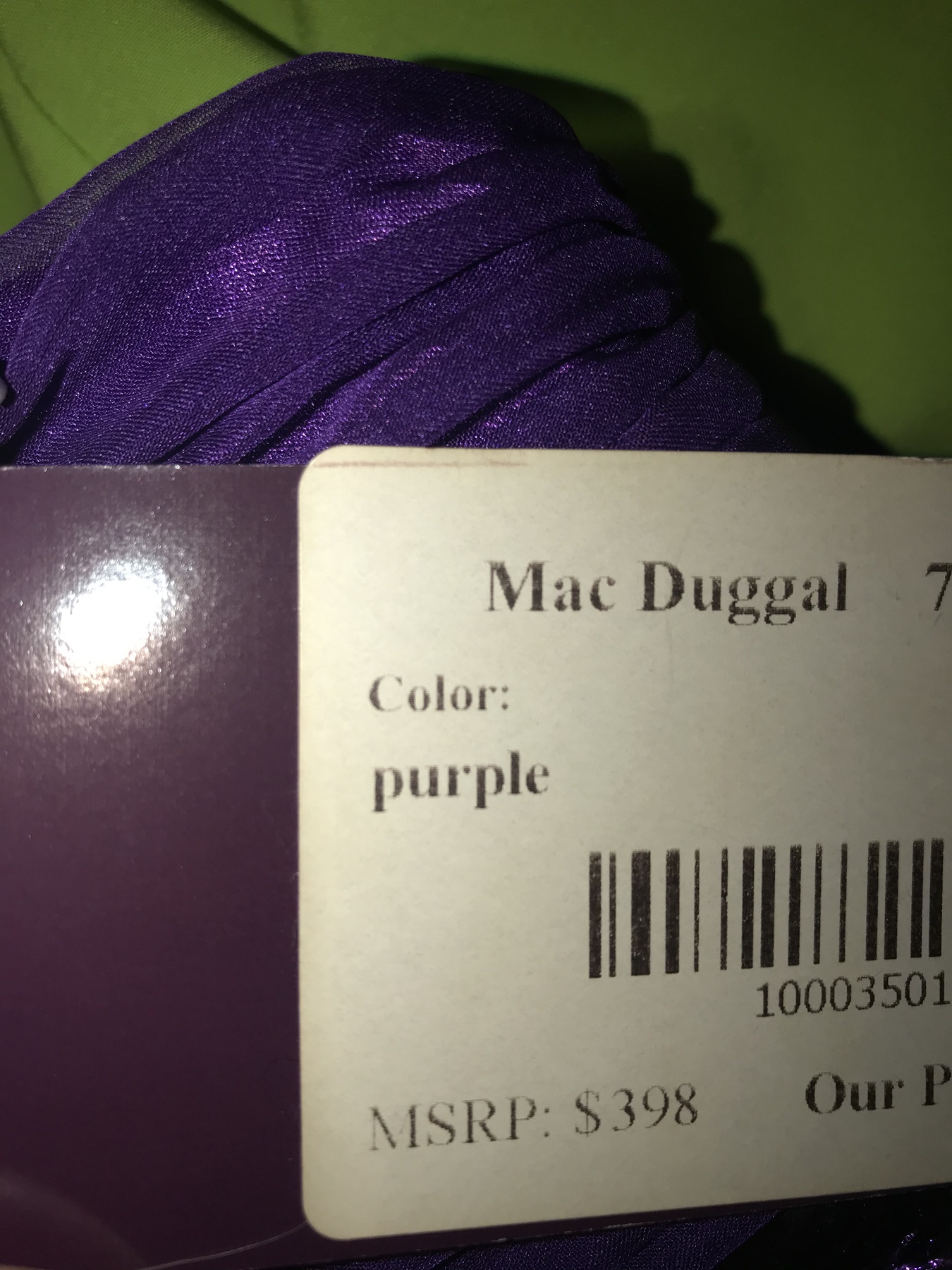 Mac Duggal Size 0 Homecoming Strapless Purple Cocktail Dress on Queenly