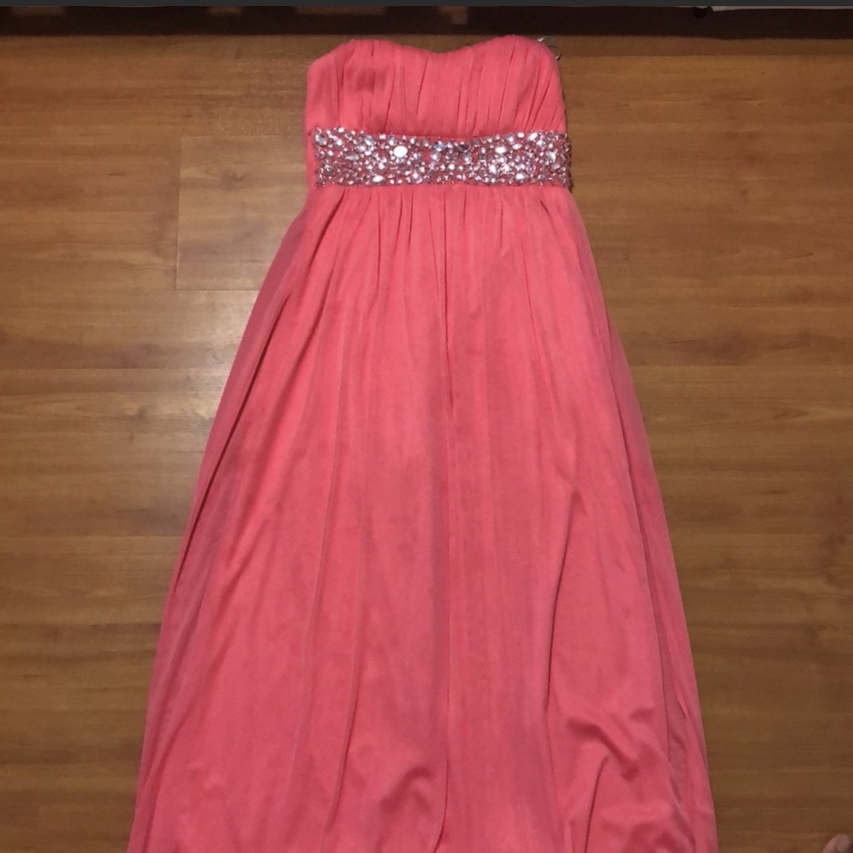 Size 4 Lime Pink Floor Length Maxi on Queenly