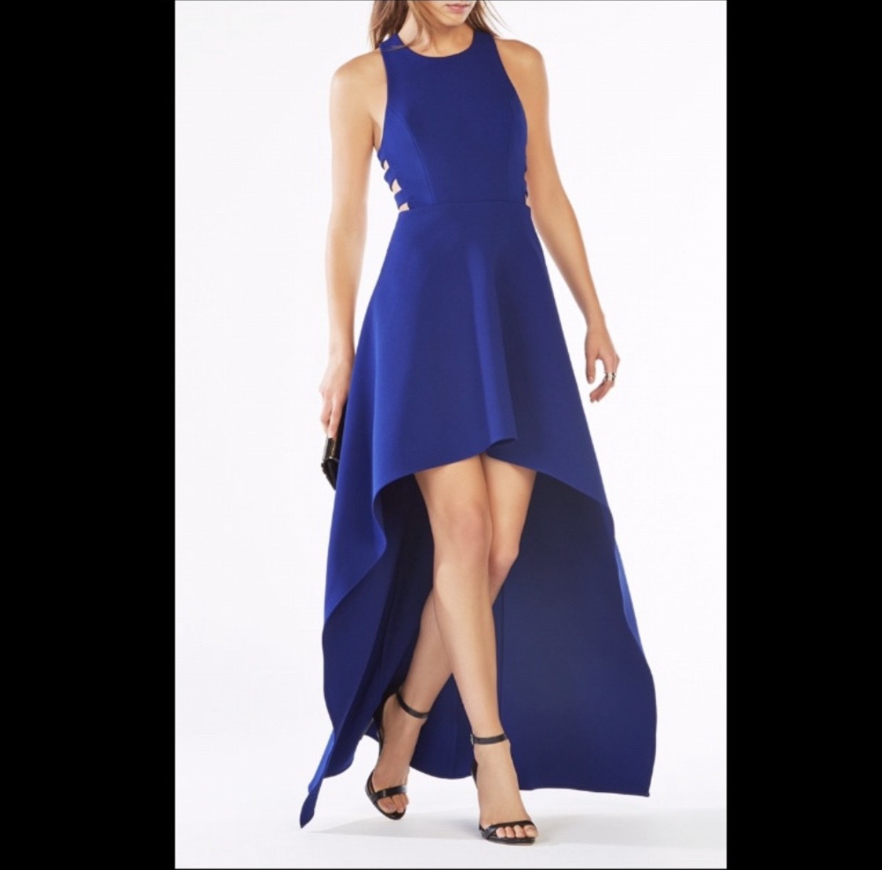 BCBG Size 4 Blue A-line Dress on Queenly