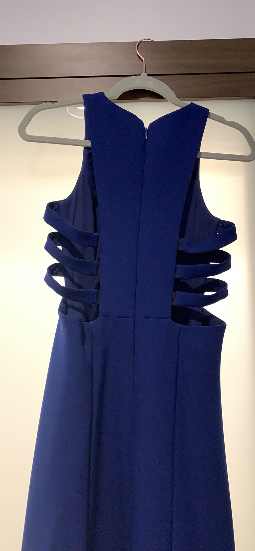 BCBG Size 4 Blue A-line Dress on Queenly