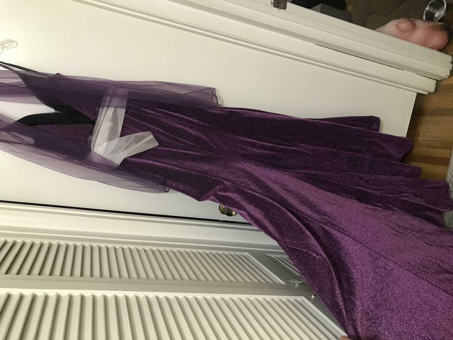 Size 4 Purple Dress With Train on Queenly