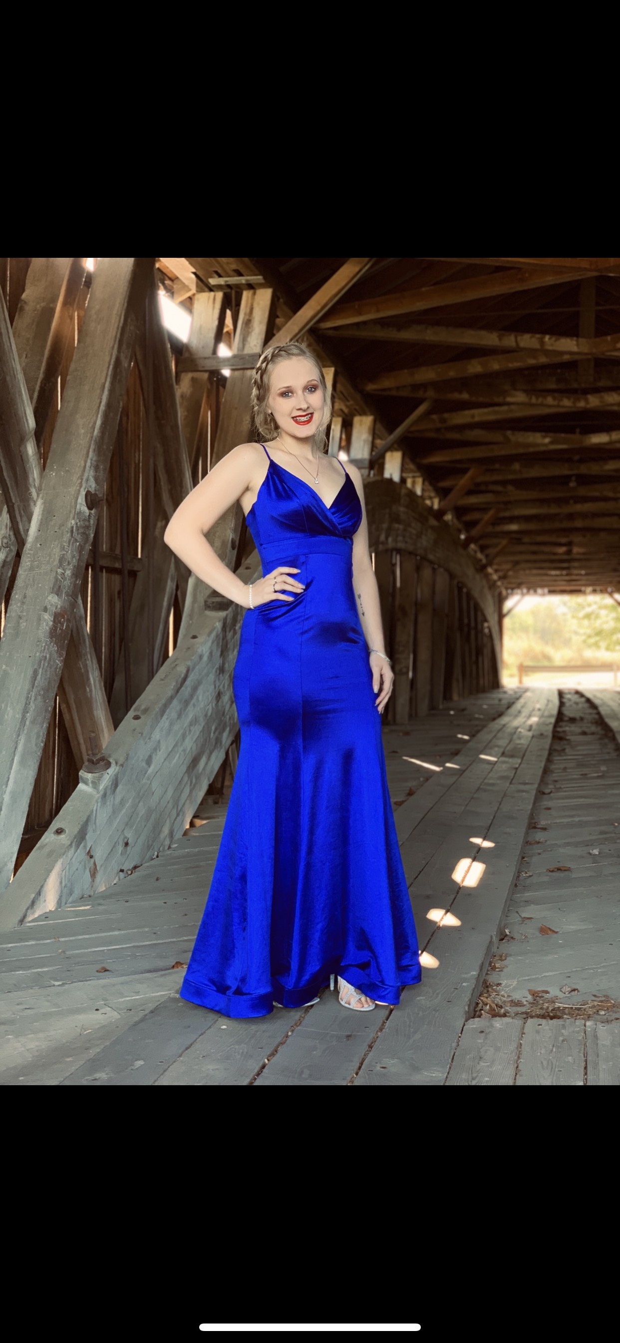 Size 6 Prom Royal Blue Mermaid Dress on Queenly