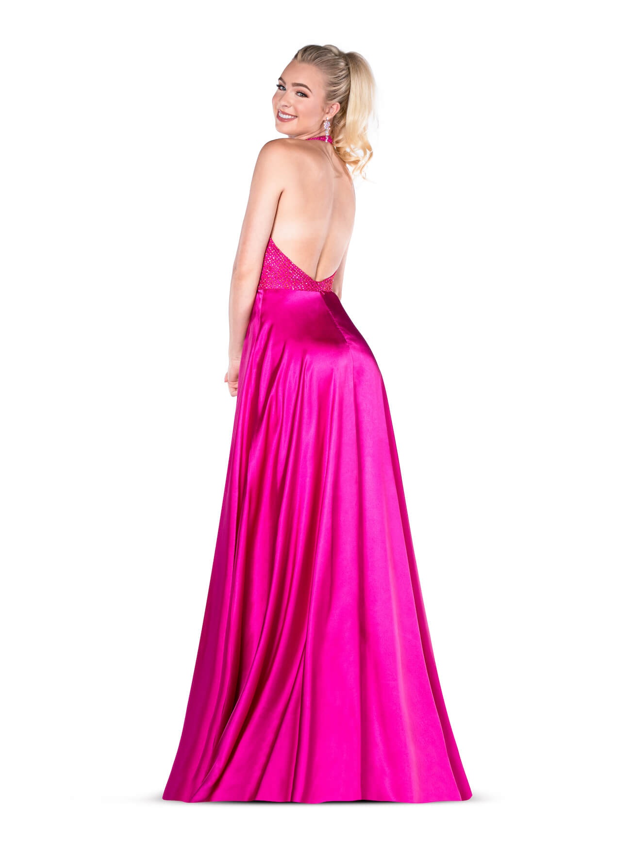 Vienna Pink Size 2 A-line Backless Side slit Dress on Queenly