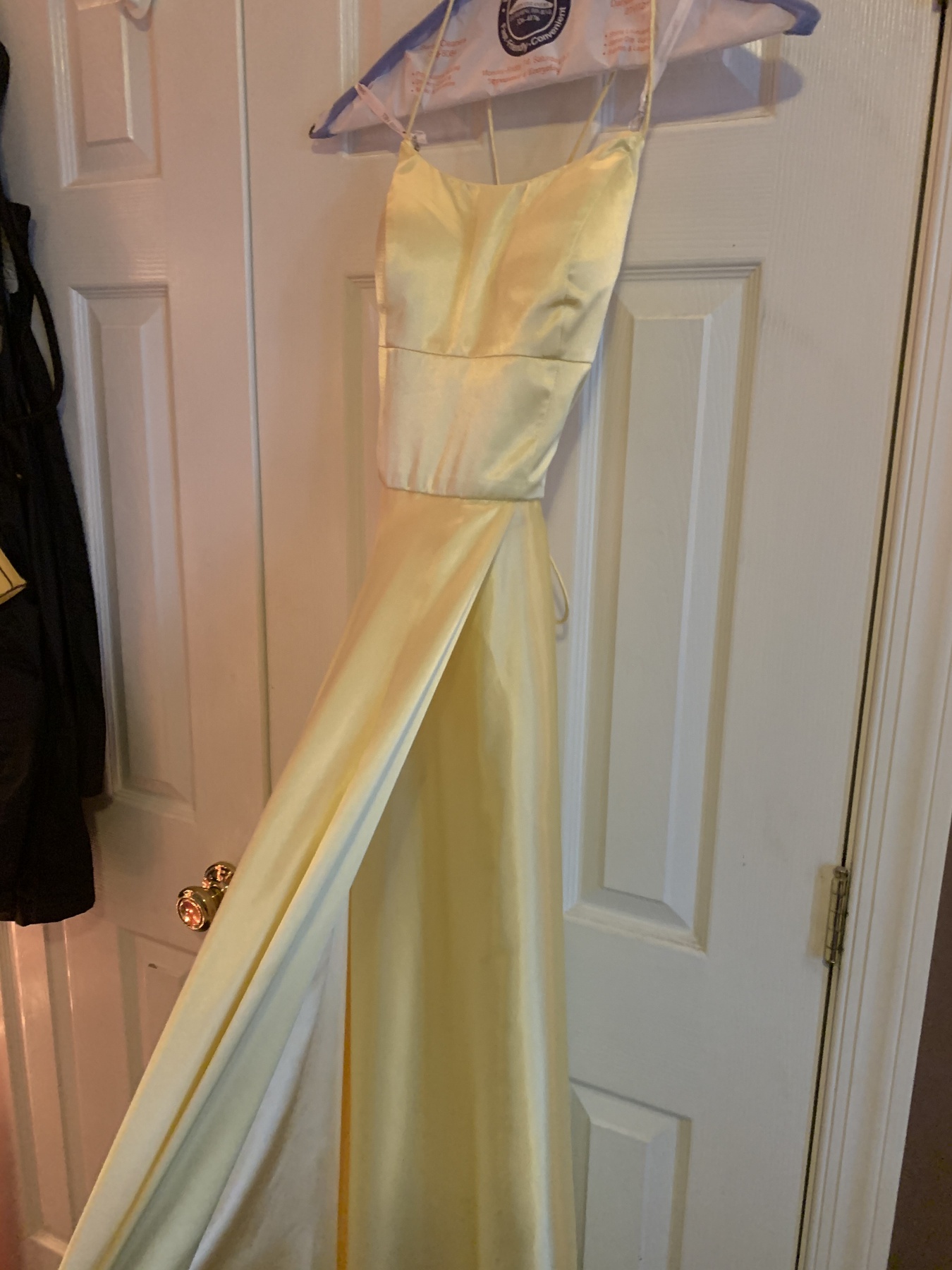 Sherri Hill Yellow Size 6 Pockets Corset Prom Side slit Dress on Queenly
