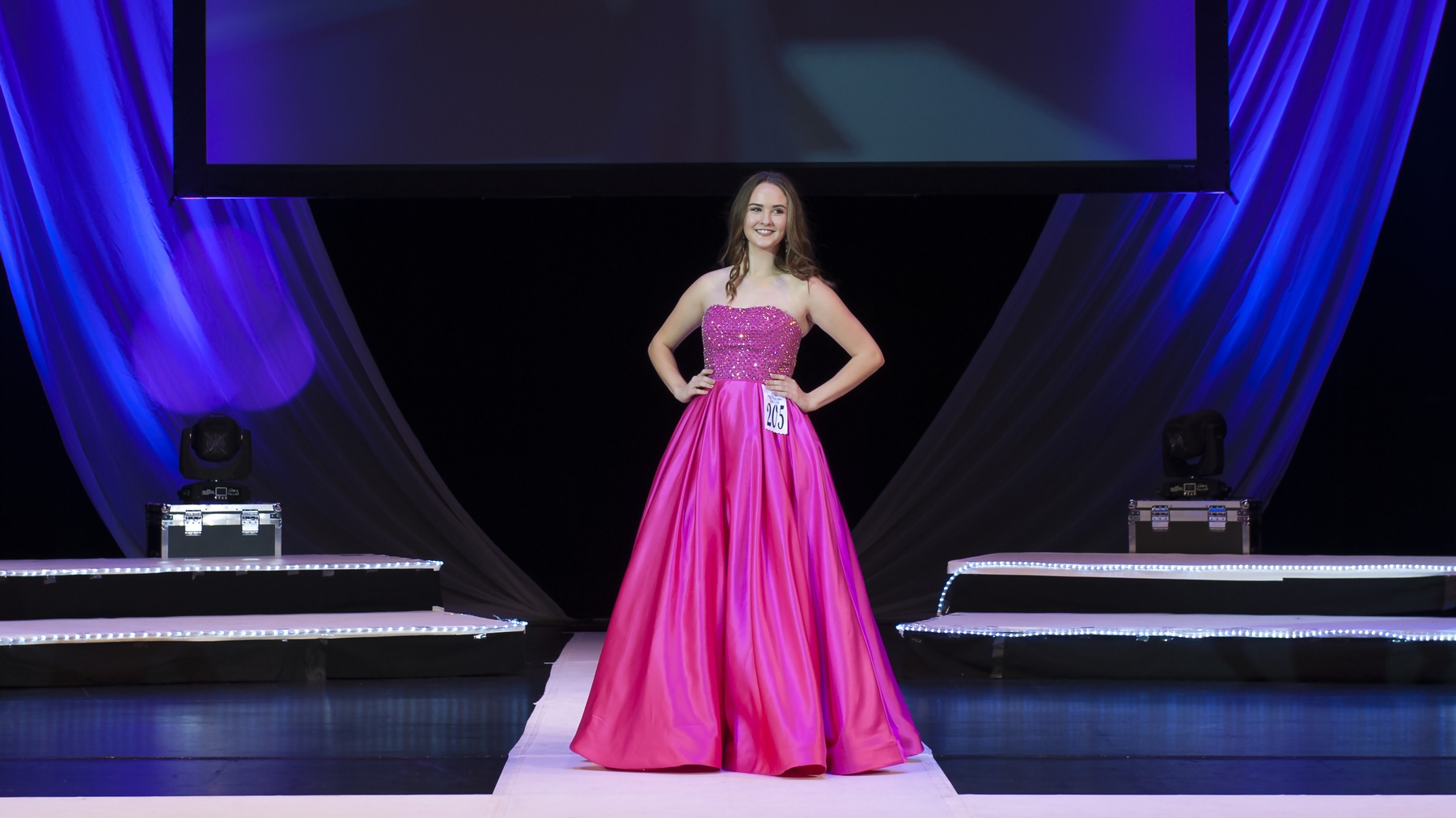 Size 2 Pageant Pink Ball Gown on Queenly