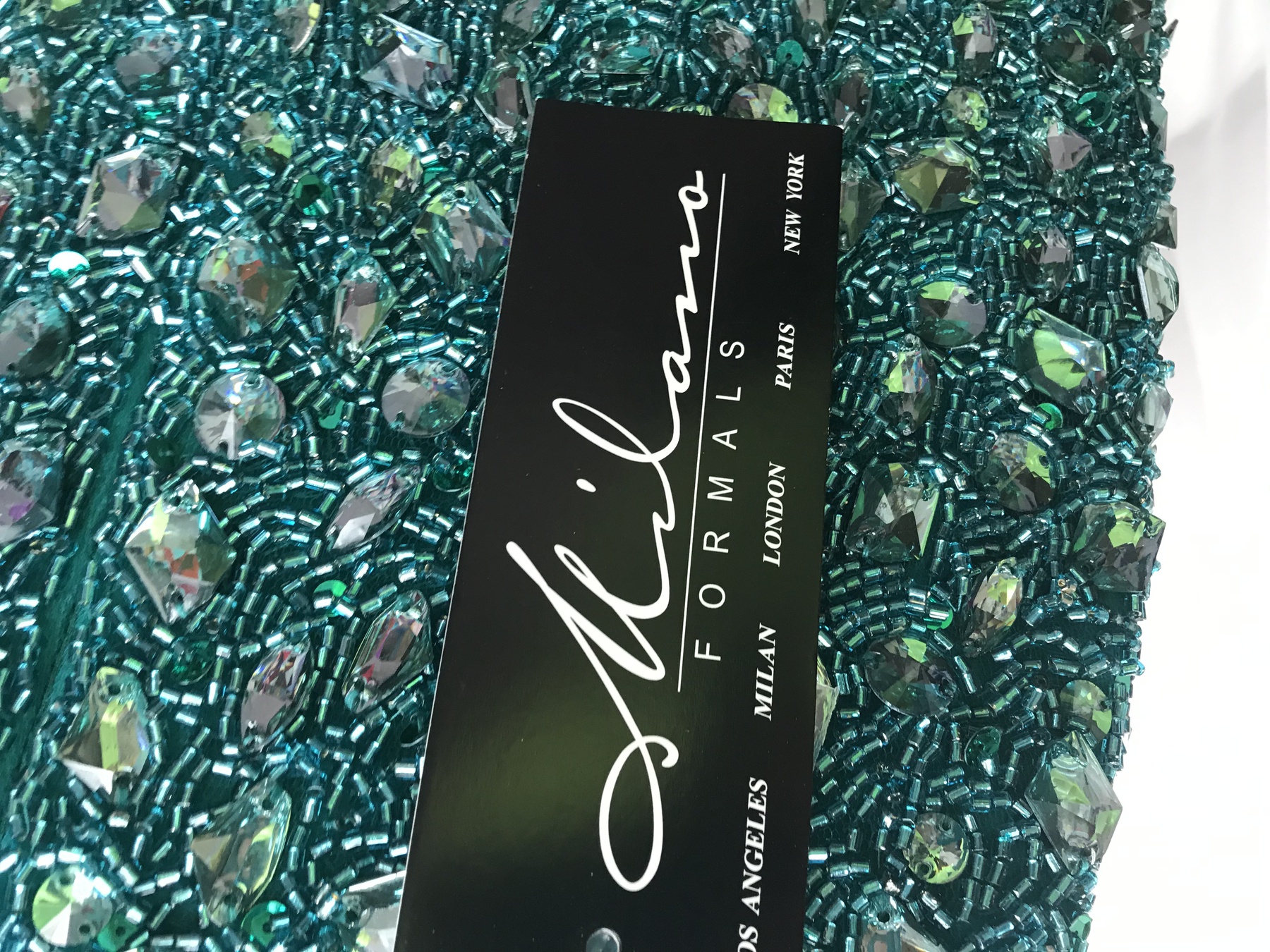 Milano Formals Size 2 Prom Sequined Green Mermaid Dress on Queenly