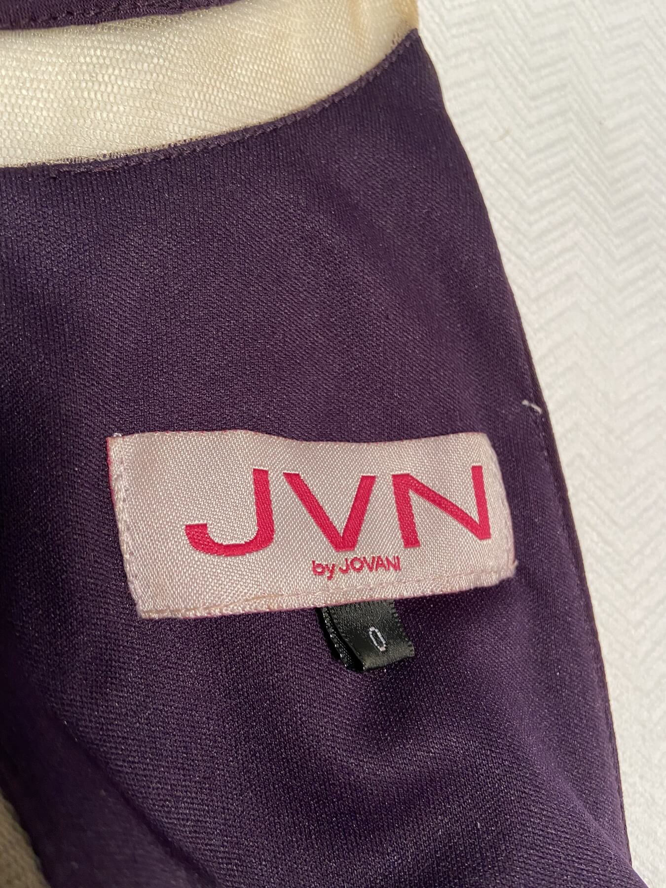 Jovani Size 0 Bridesmaid Sheer Purple Floor Length Maxi on Queenly