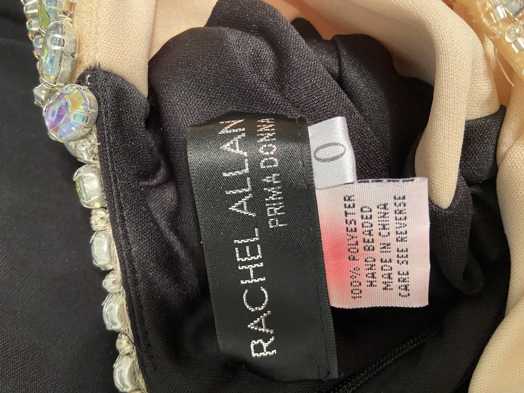 Rachel Allan Size 0 Pageant High Neck Black Floor Length Maxi on Queenly