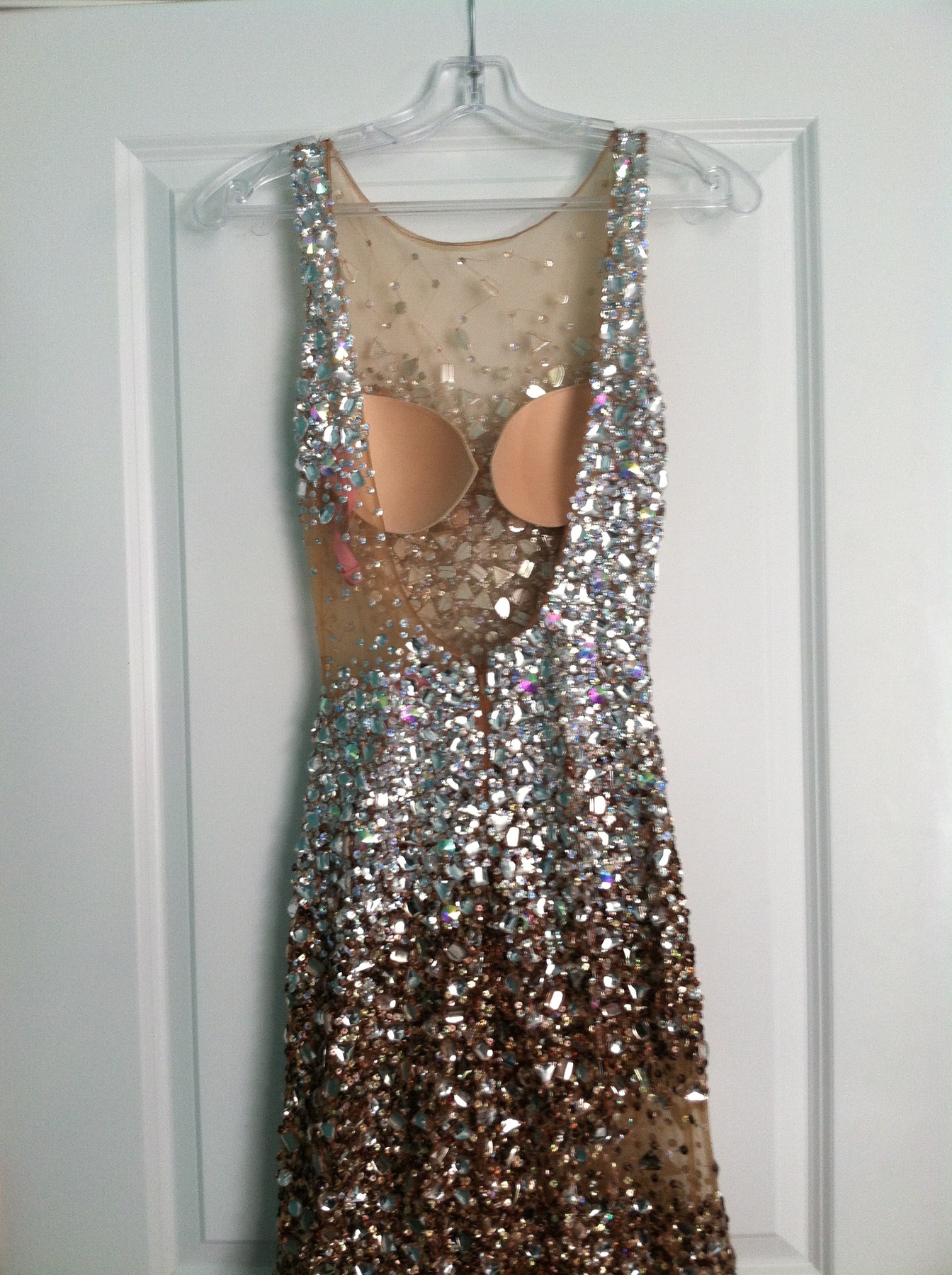 Blush Prom Size 4 Nude Mermaid Dress on Queenly