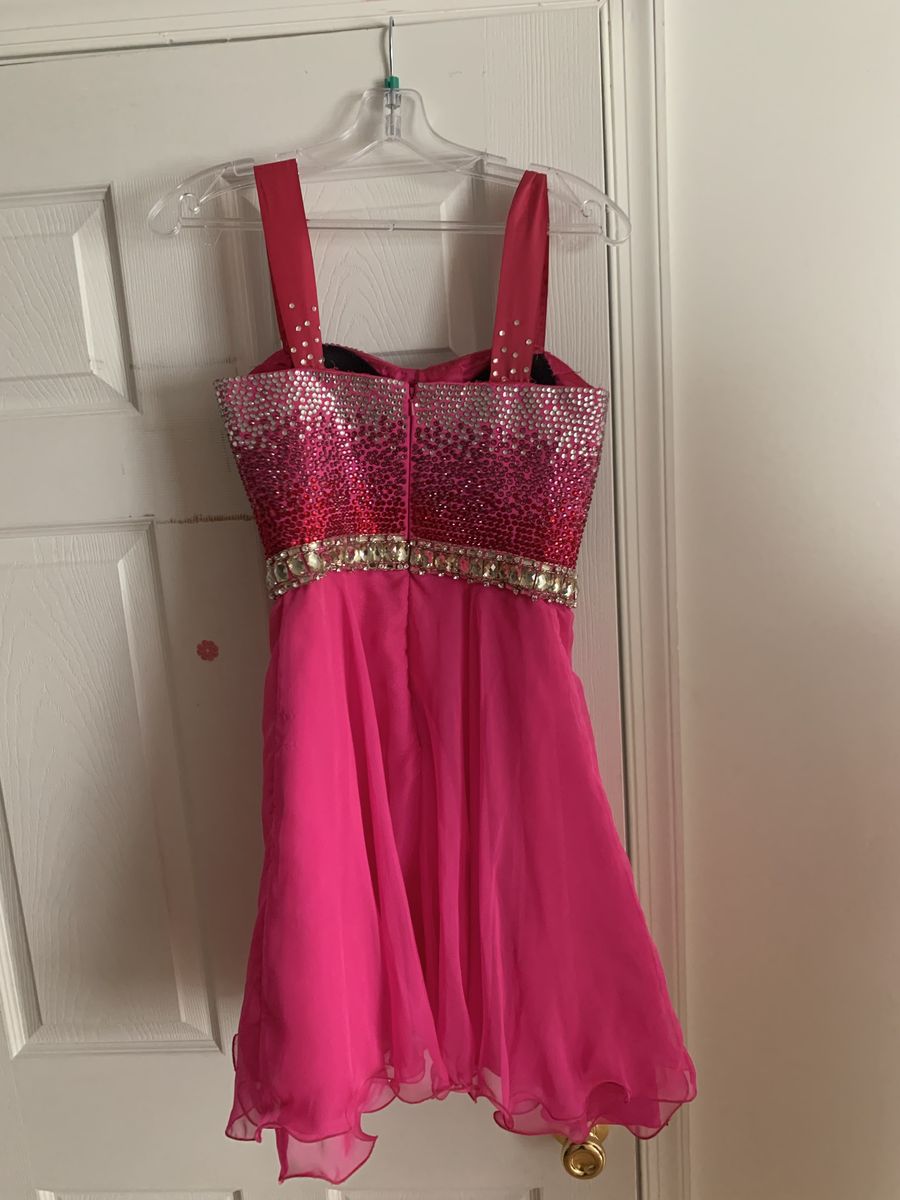 Size 2 Homecoming Hot Pink Cocktail Dress on Queenly