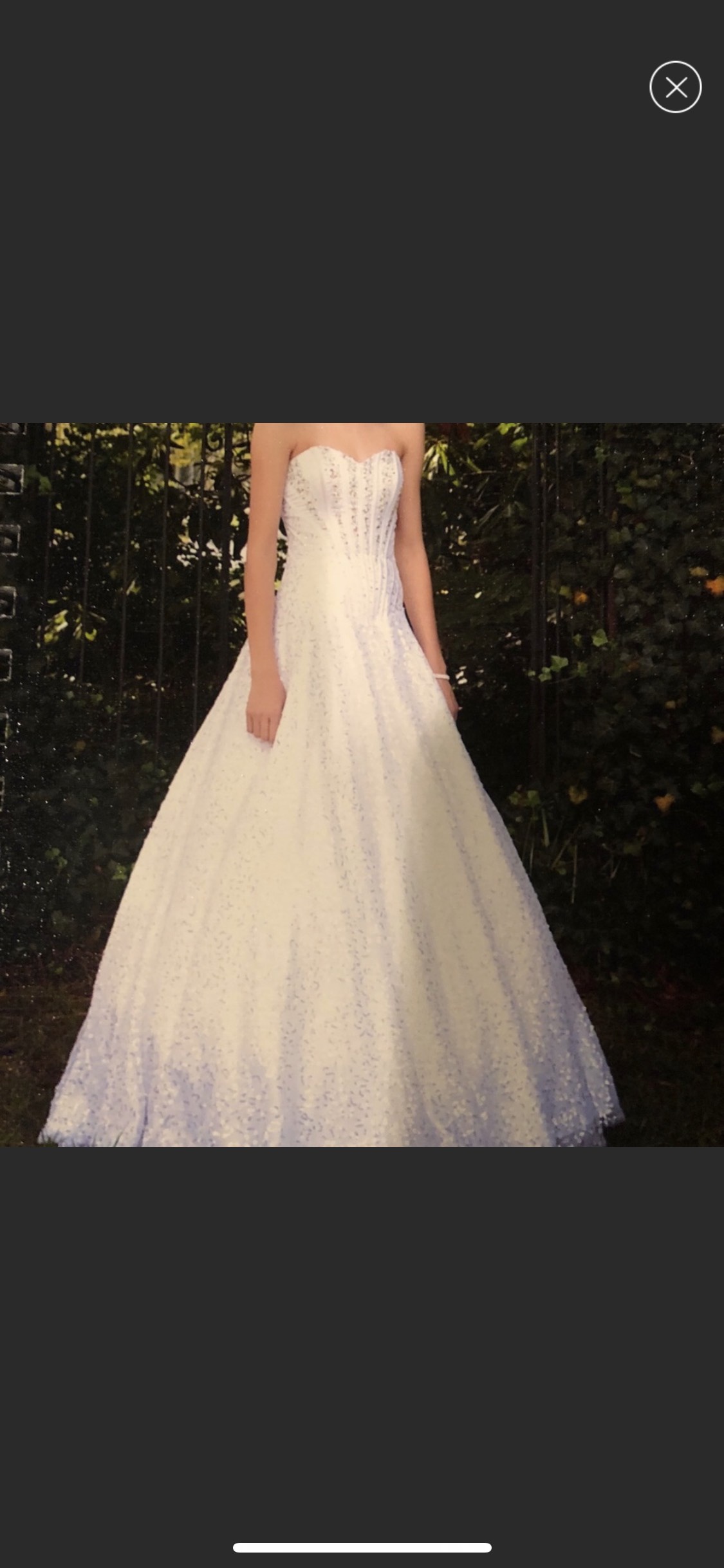 Size 2 Wedding Strapless Lace White Ball Gown on Queenly