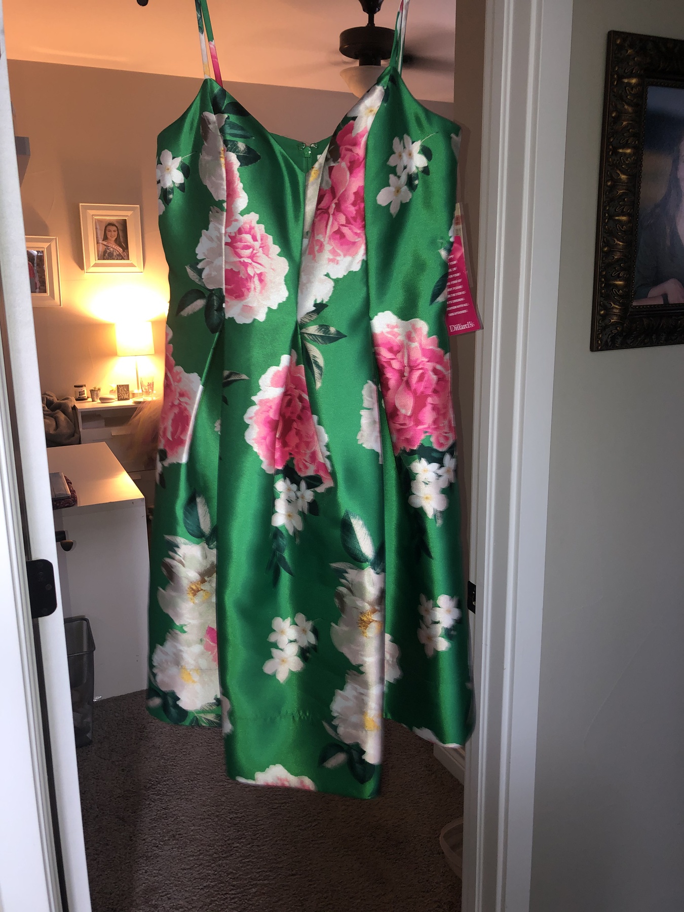 Green Size 14 A-line Dress on Queenly