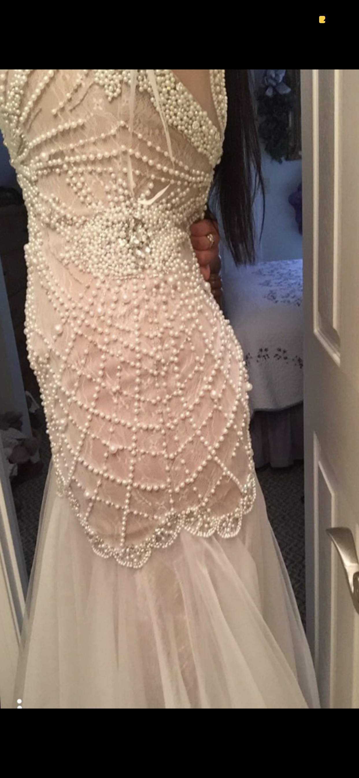 Sherri Hill Size 6 Wedding Cap Sleeve White Floor Length Maxi on Queenly
