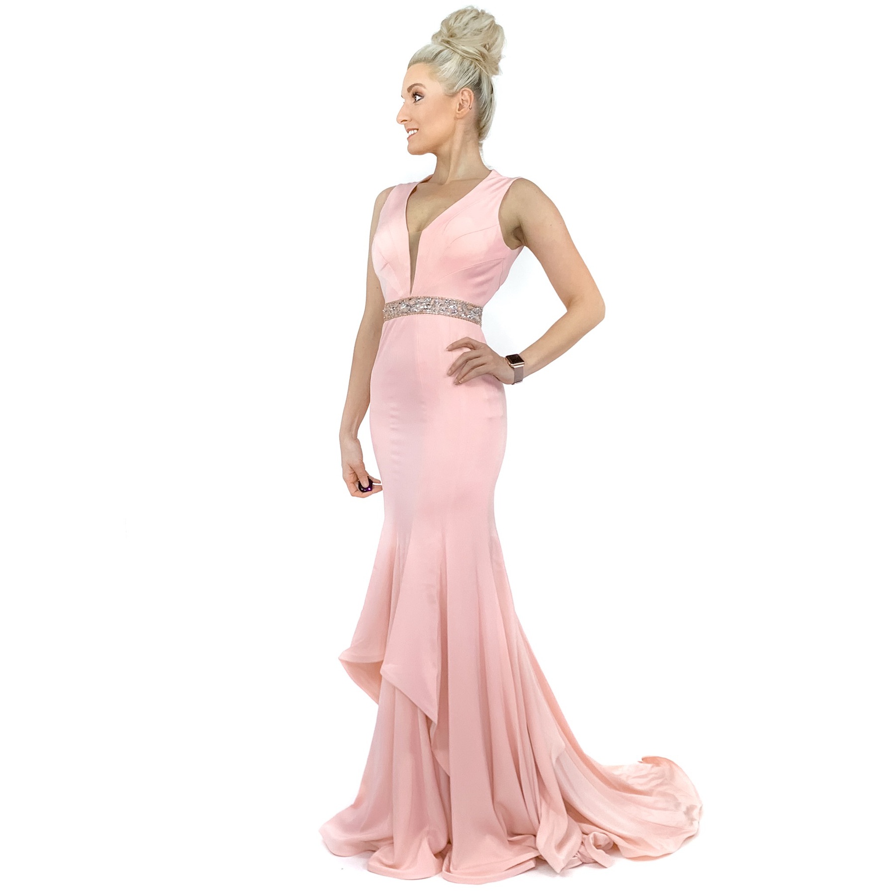 Size 4 Pink Mermaid Dress on Queenly