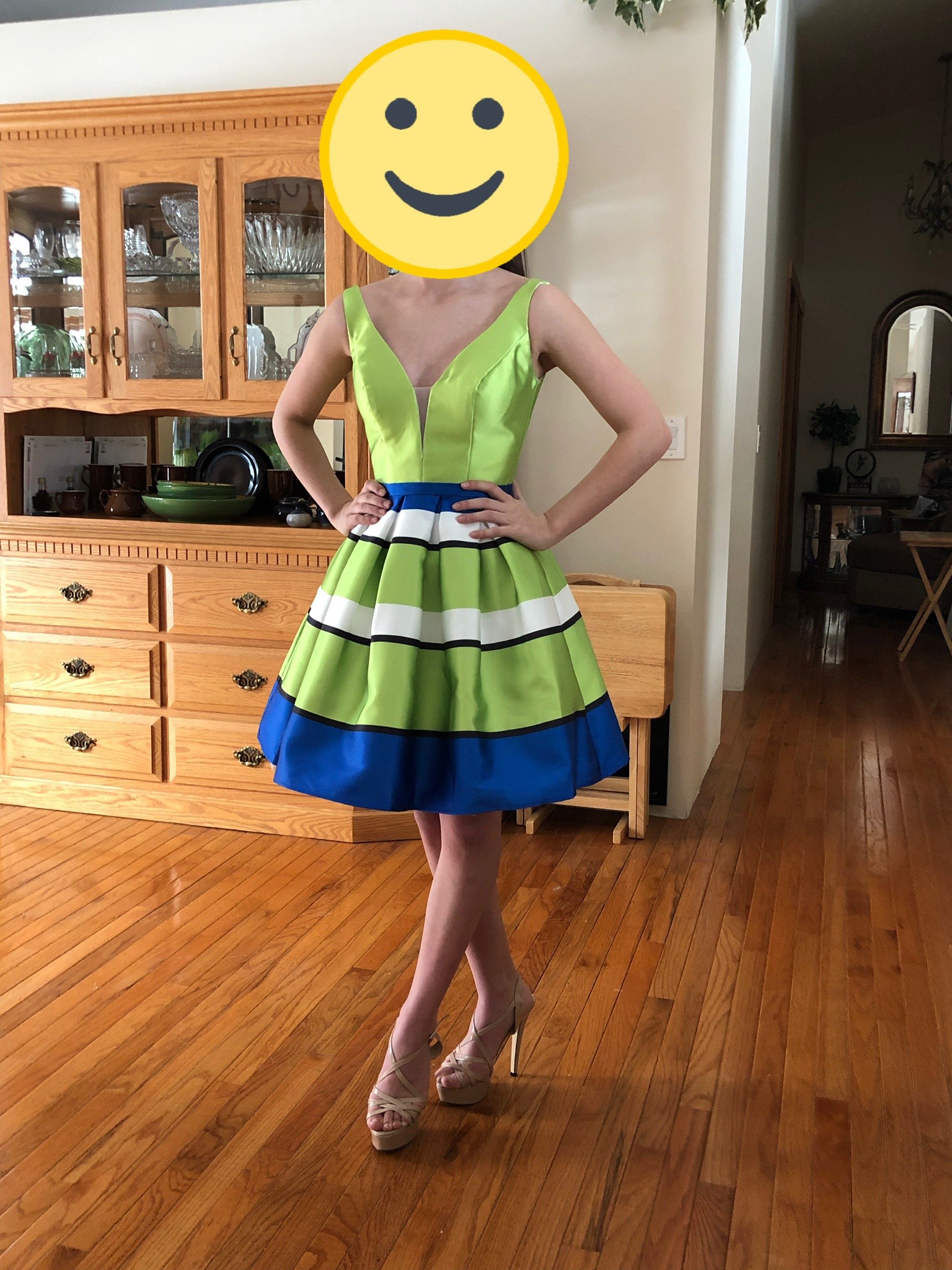 Size 00 Multicolor Cocktail Dress on Queenly
