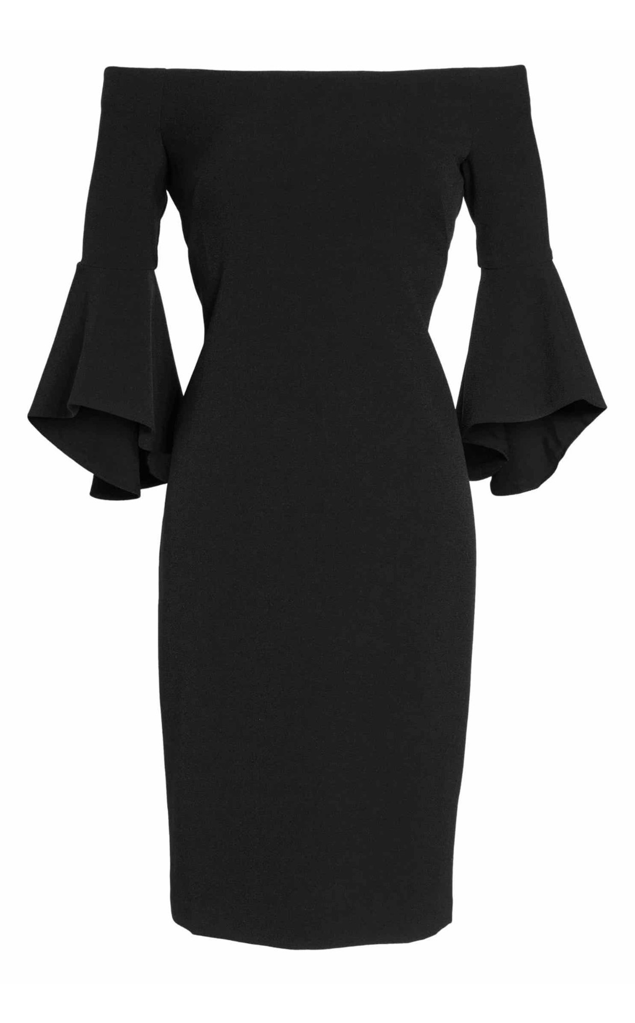 Chelsea28 Size 4 Pageant Interview Long Sleeve Black A-line Dress on Queenly